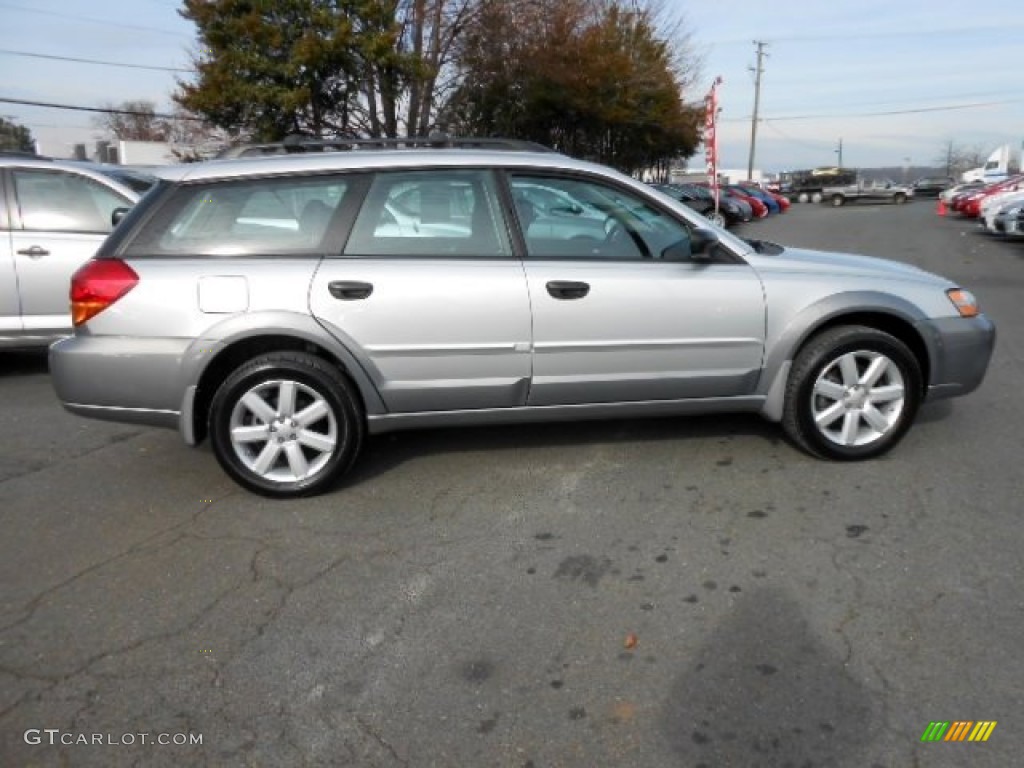 2007 Outback 2.5i Wagon - Brilliant Silver Metallic / Dark Charcoal Tweed photo #8