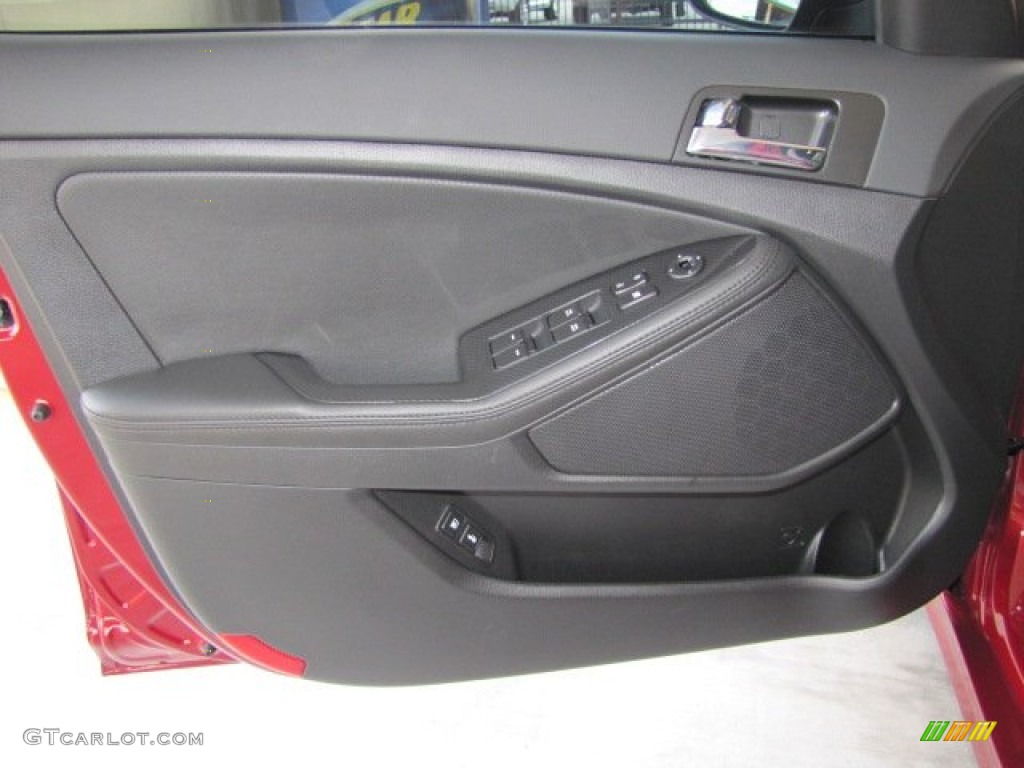 2011 Kia Optima SX Black Sport Door Panel Photo #74554794