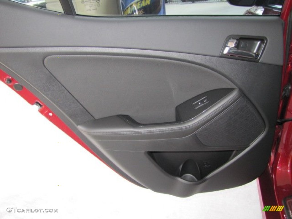 2011 Kia Optima SX Black Sport Door Panel Photo #74554810
