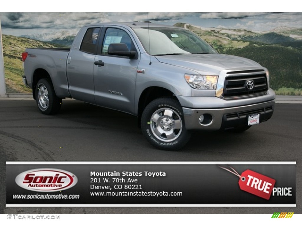 2013 Tundra SR5 TRD Double Cab 4x4 - Silver Sky Metallic / Graphite photo #1
