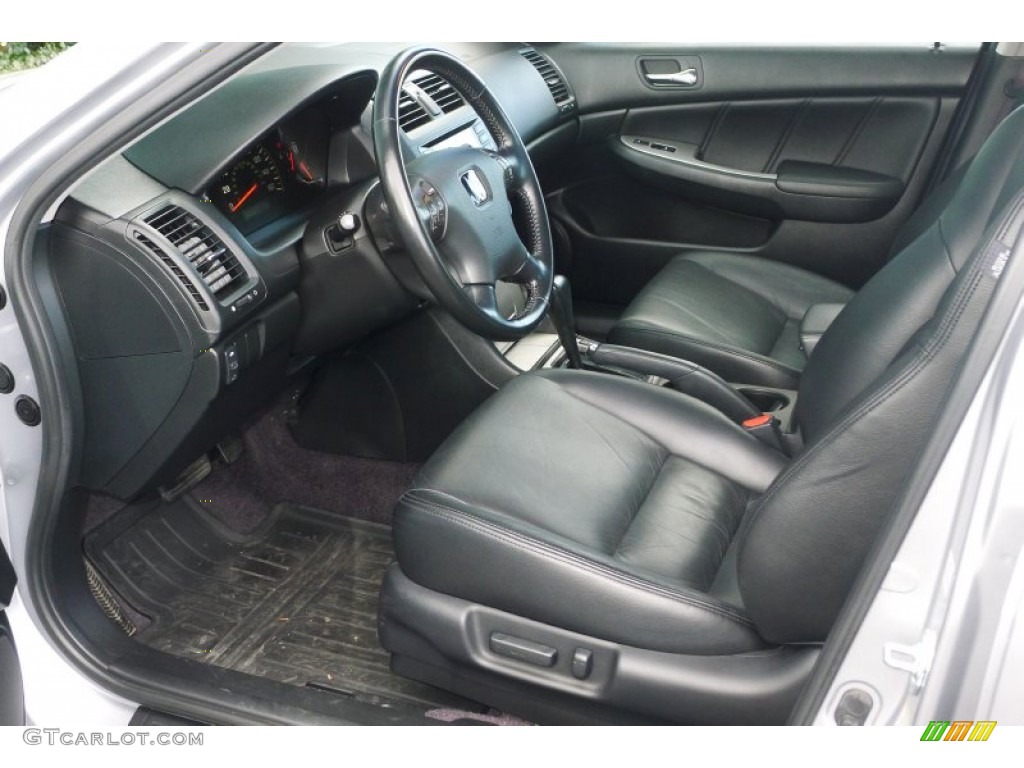 Black Interior 2004 Honda Accord EX Sedan Photo #74556230