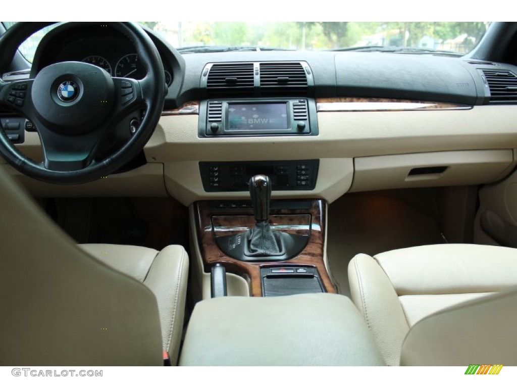 2006 BMW X5 4.4i Beige Dashboard Photo #74556984