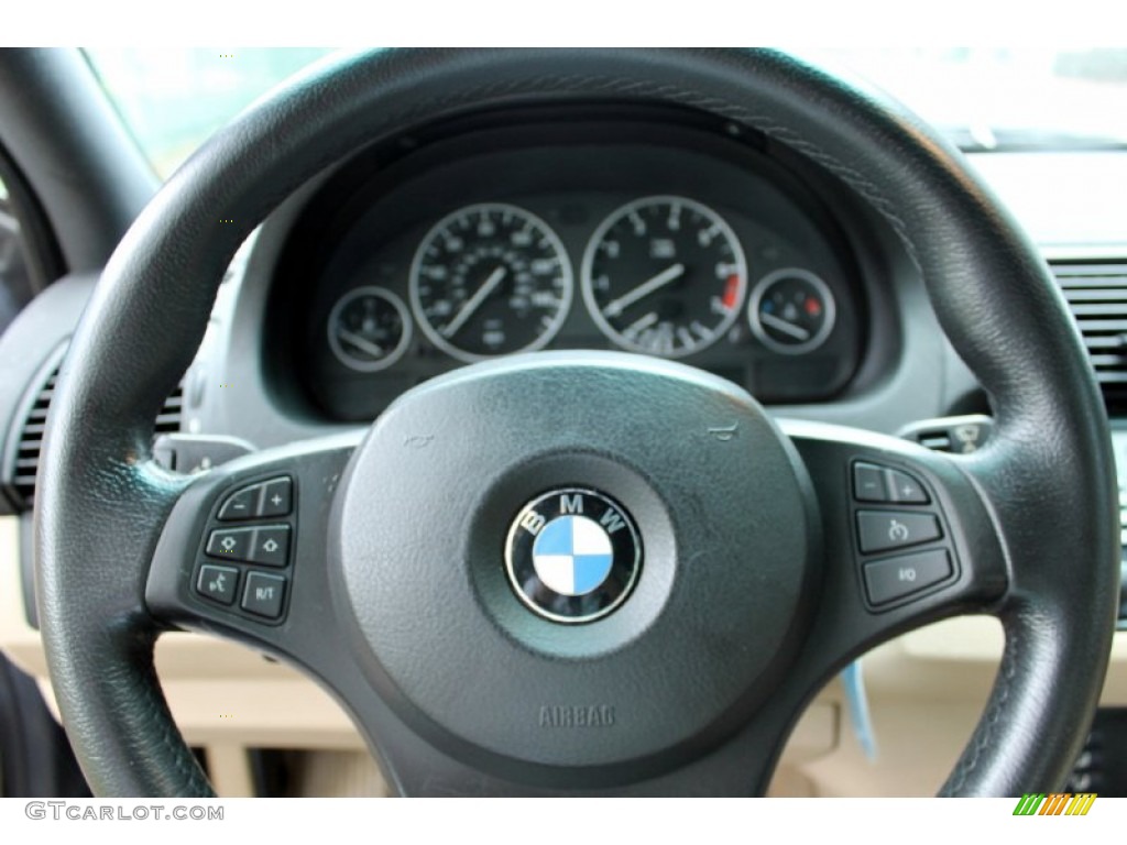 2006 BMW X5 4.4i Beige Steering Wheel Photo #74557080