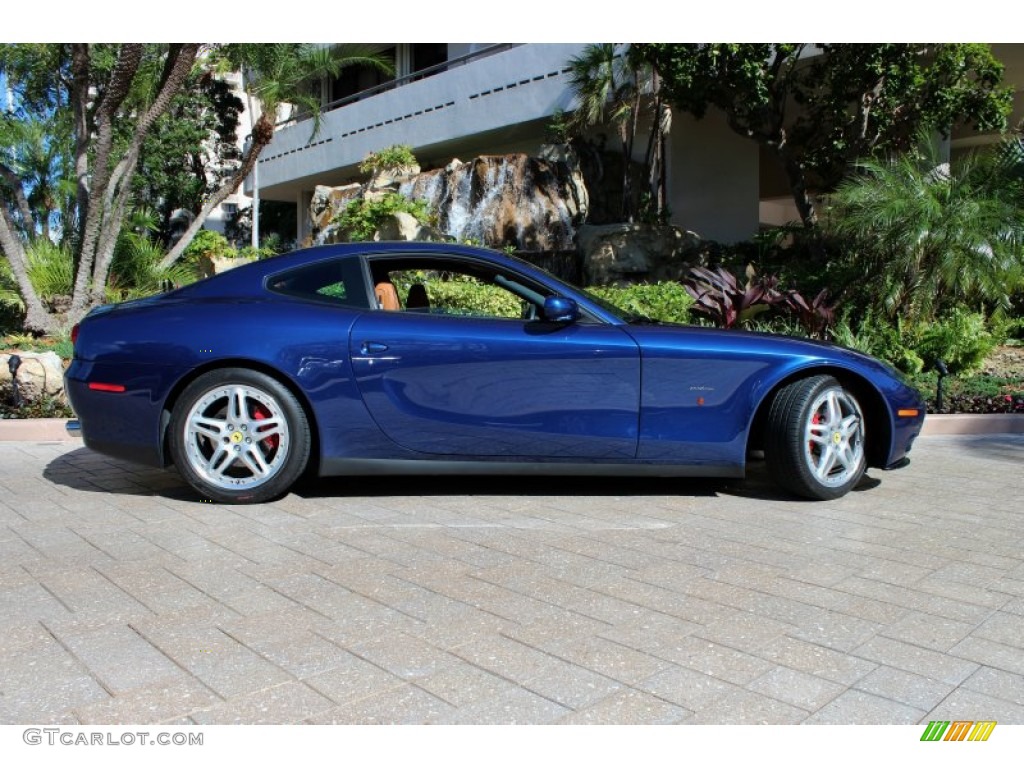Tour de France Blue 2005 Ferrari 612 Scaglietti F1A Exterior Photo #74558265