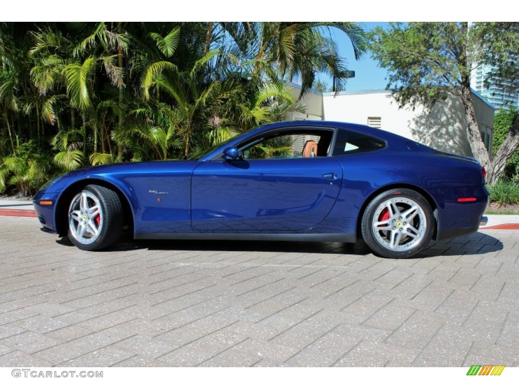 Tour de France Blue 2005 Ferrari 612 Scaglietti F1A Exterior Photo #74558293