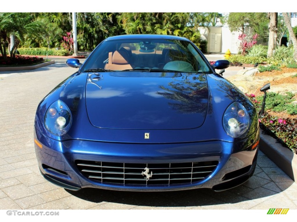 Tour de France Blue 2005 Ferrari 612 Scaglietti F1A Exterior Photo #74558316