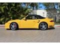 Speed Yellow 2009 Porsche 911 Turbo Cabriolet Exterior