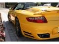 2009 Speed Yellow Porsche 911 Turbo Cabriolet  photo #10