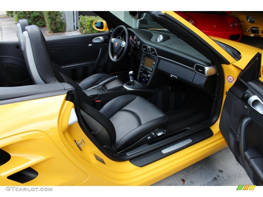 2009 911 Turbo Cabriolet - Speed Yellow / Black photo #17