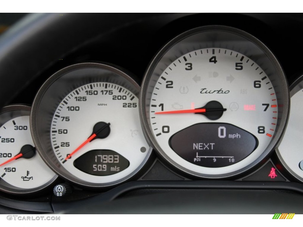 2009 Porsche 911 Turbo Cabriolet Gauges Photo #74559687