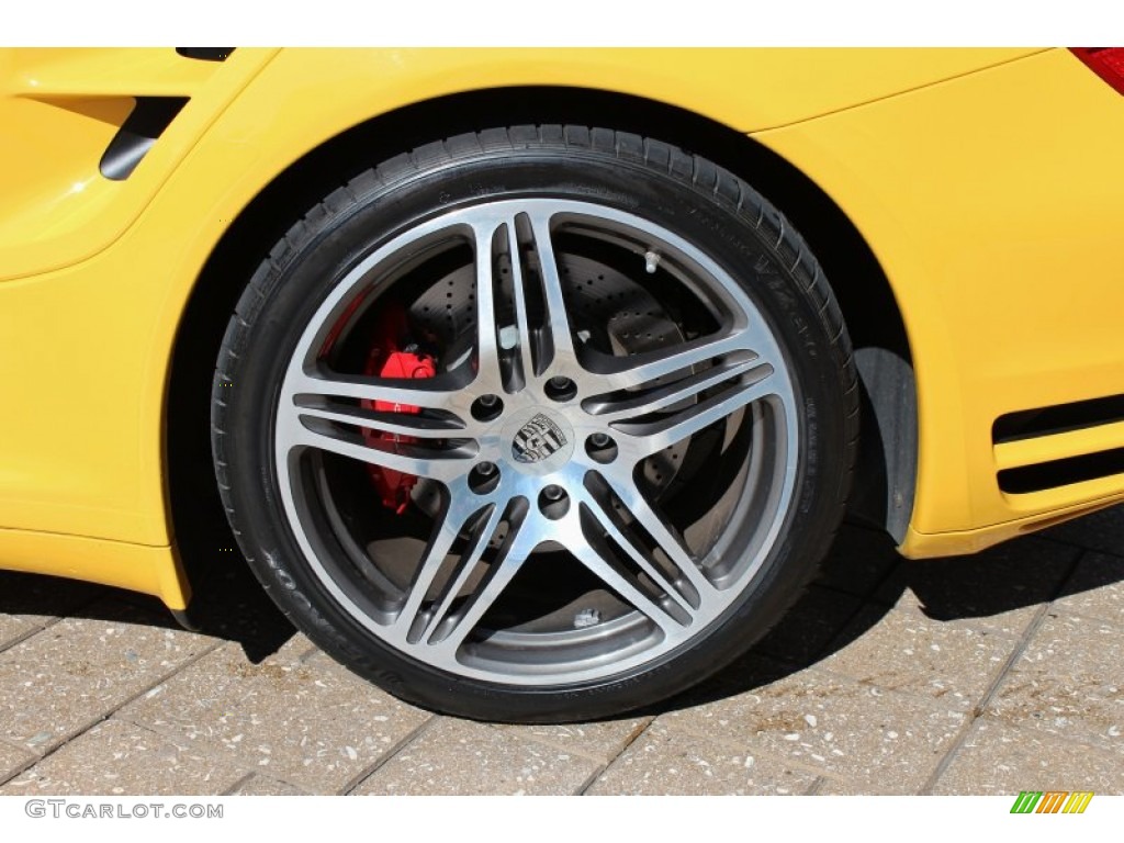 2009 911 Turbo Cabriolet - Speed Yellow / Black photo #42