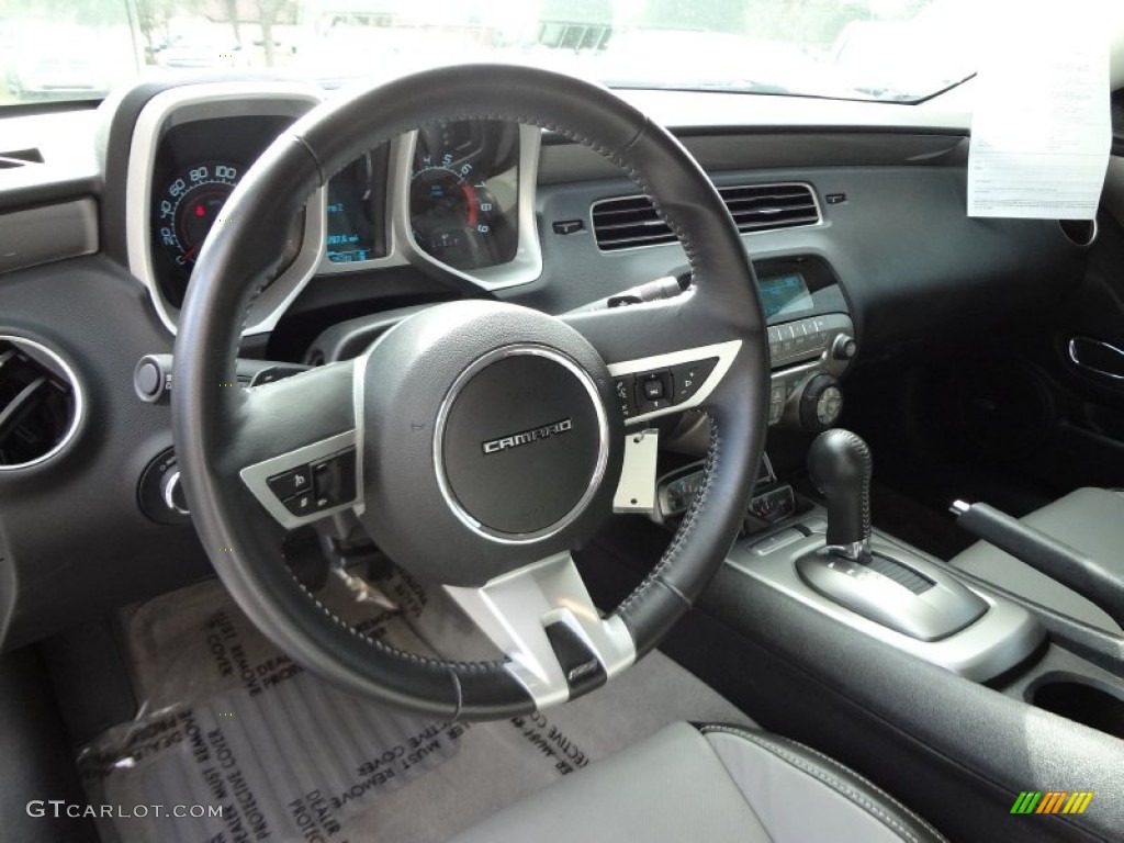 2011 Chevrolet Camaro SS/RS Coupe Gray Steering Wheel Photo #74560385