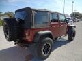 2009 Red Rock Crystal Pearl Jeep Wrangler Unlimited X 4x4  photo #8