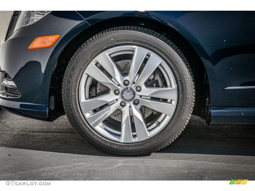 2013 E 350 BlueTEC Sedan - Lunar Blue Metallic / Black photo #10