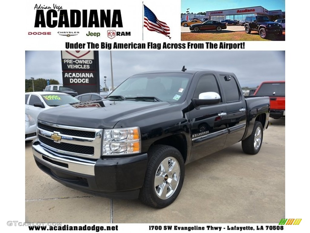 2009 Silverado 1500 LT Crew Cab - Black / Ebony photo #1