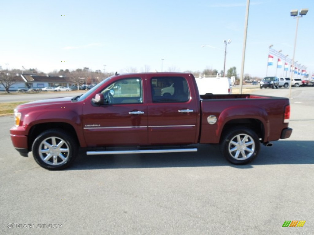 2013 Sierra 1500 Denali Crew Cab AWD - Sonoma Red Metallic / Cocoa/Light Cashmere photo #2