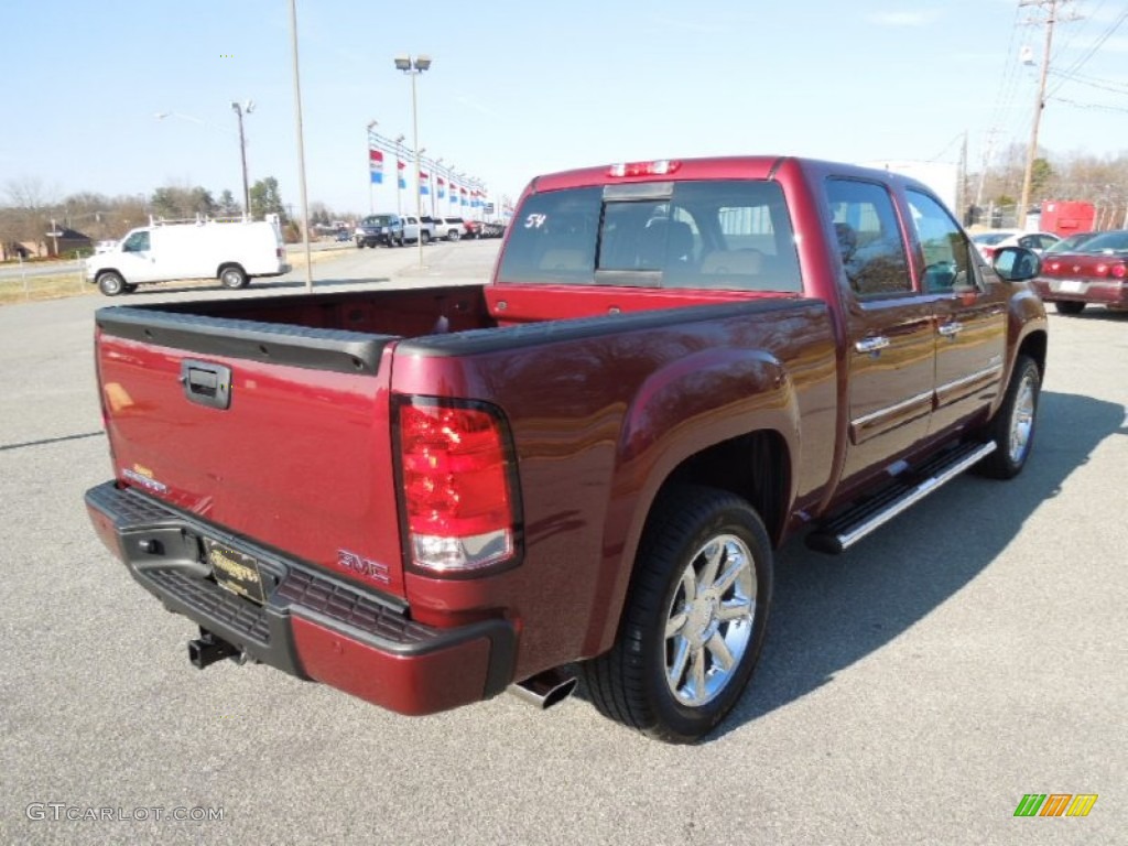 2013 Sierra 1500 Denali Crew Cab AWD - Sonoma Red Metallic / Cocoa/Light Cashmere photo #5