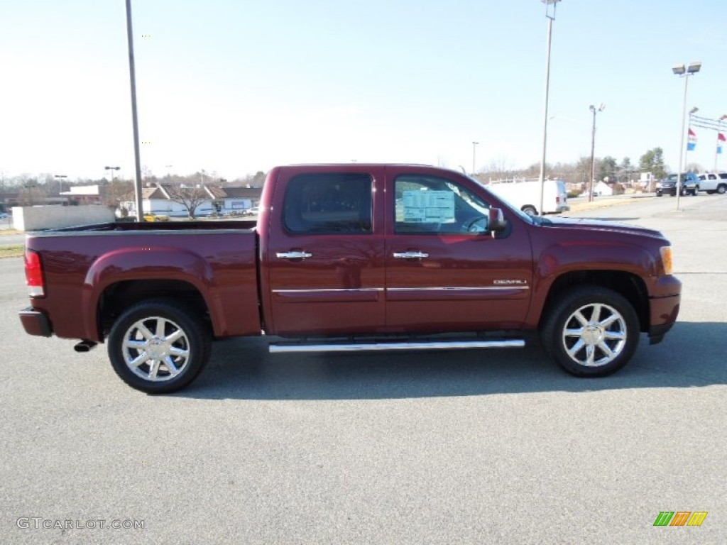 2013 Sierra 1500 Denali Crew Cab AWD - Sonoma Red Metallic / Cocoa/Light Cashmere photo #6