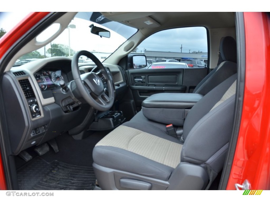 2012 Ram 1500 Express Regular Cab - Flame Red / Dark Slate Gray/Medium Graystone photo #17