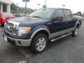 2010 Dark Blue Pearl Metallic Ford F150 Lariat SuperCrew 4x4  photo #7