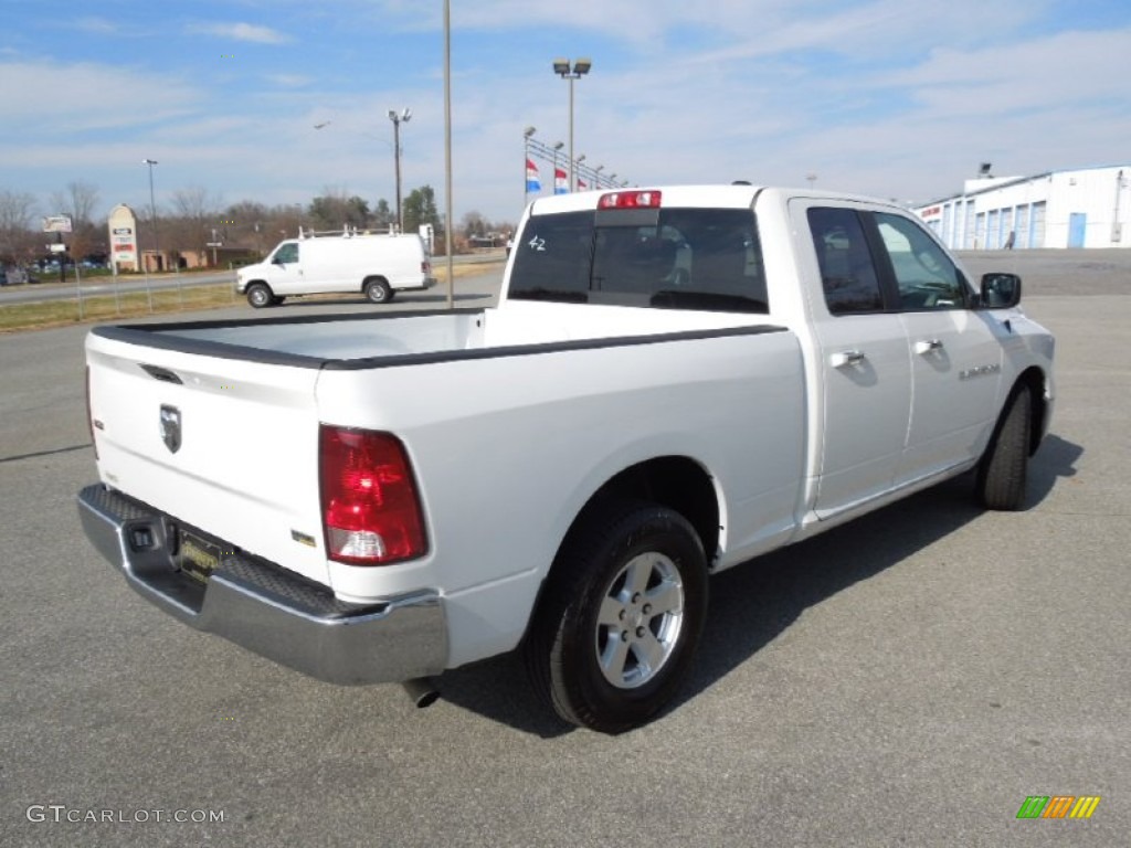 2012 Ram 1500 SLT Quad Cab - Bright White / Dark Slate Gray/Medium Graystone photo #5