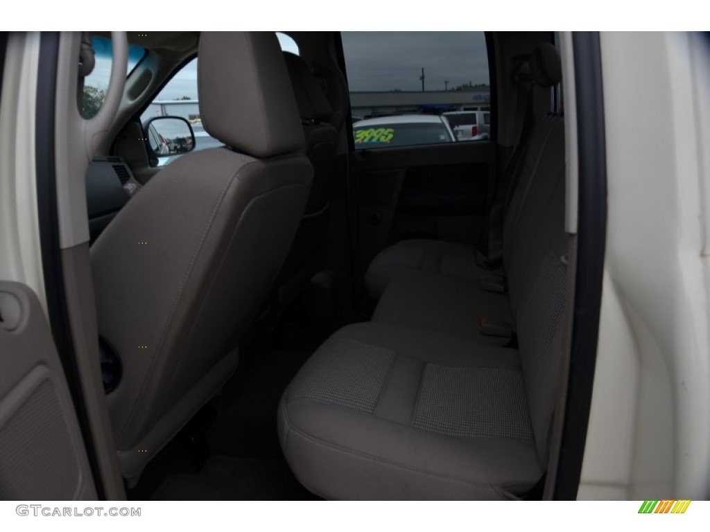 2008 Ram 1500 Big Horn Edition Quad Cab - Cool Vanilla White / Khaki photo #19