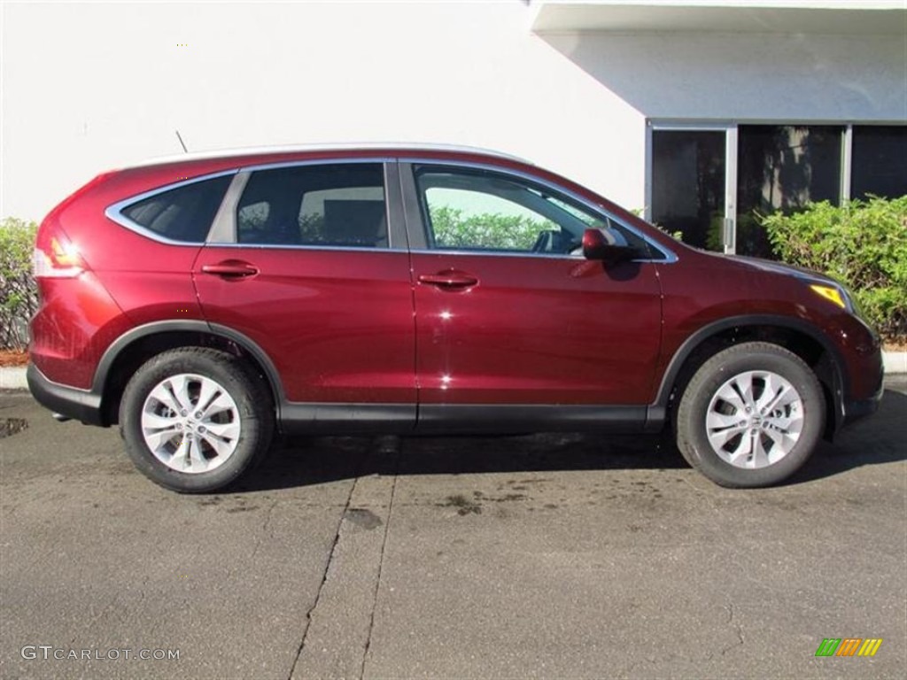 2013 CR-V EX-L - Basque Red Pearl II / Gray photo #2