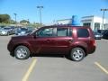 2013 Dark Cherry Pearl Honda Pilot EX-L  photo #2