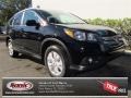 2013 Crystal Black Pearl Honda CR-V EX-L  photo #1