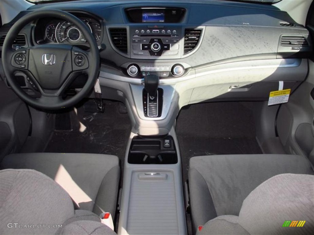 2013 CR-V LX - Alabaster Silver Metallic / Gray photo #4