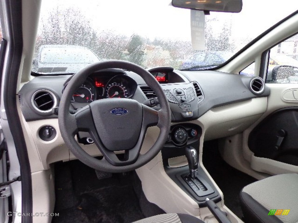 2013 Fiesta S Sedan - Ingot Silver / Charcoal Black/Light Stone photo #10