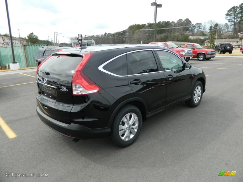 2013 CR-V EX-L AWD - Crystal Black Pearl / Black photo #5