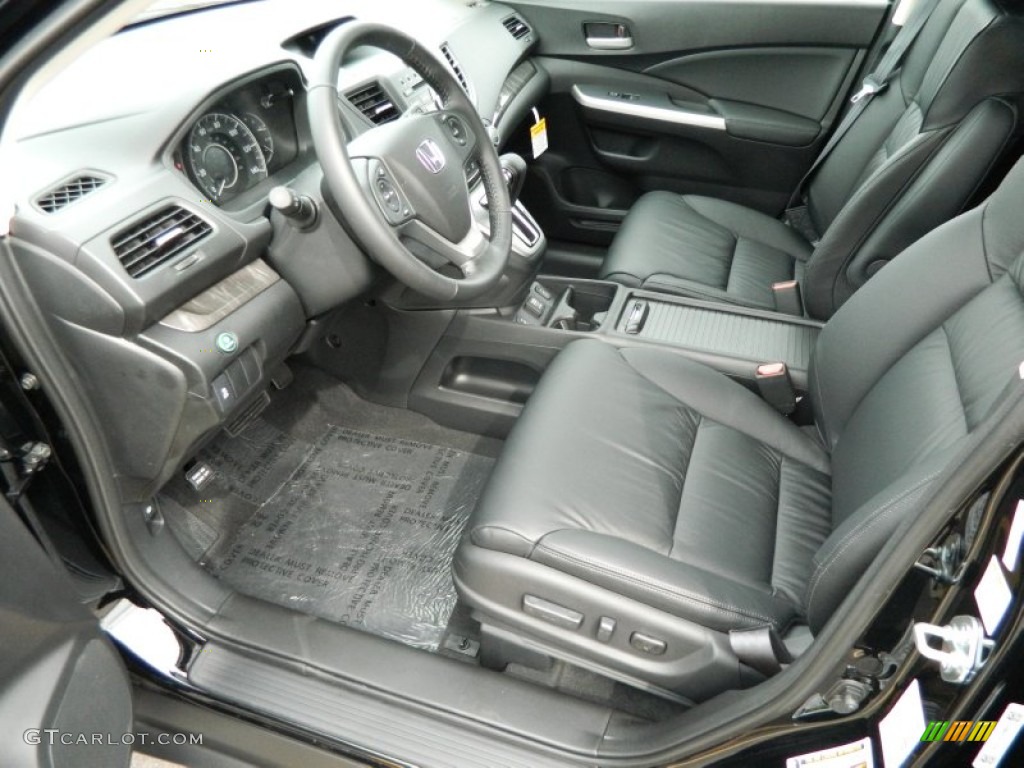 2013 CR-V EX-L AWD - Crystal Black Pearl / Black photo #11