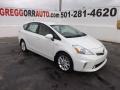 2013 Blizzard White Pearl Toyota Prius v Five Hybrid  photo #1