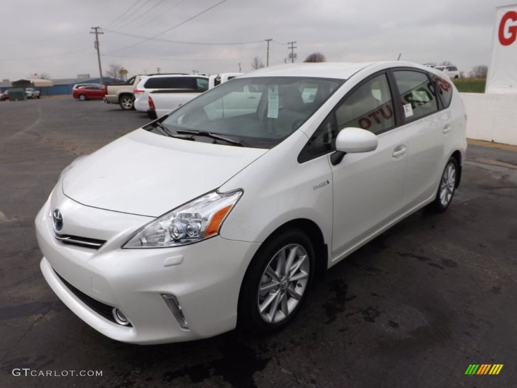 Blizzard White Pearl 2013 Toyota Prius v Five Hybrid Exterior Photo #74566527