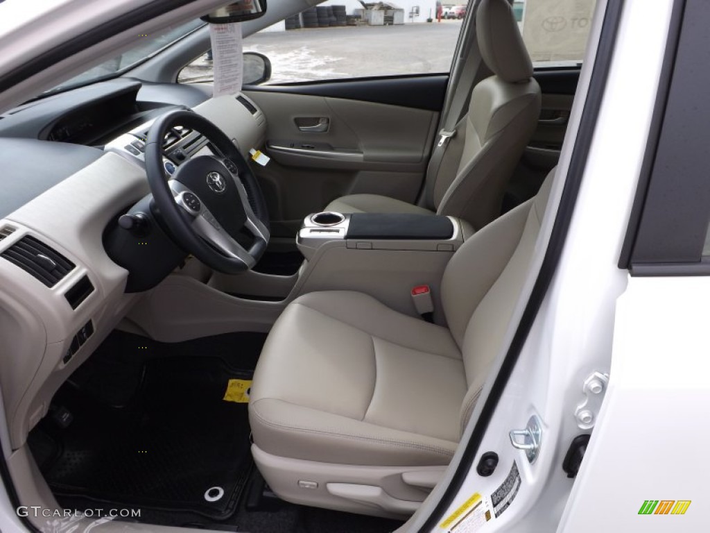 Bisque Interior 2013 Toyota Prius v Five Hybrid Photo #74566551