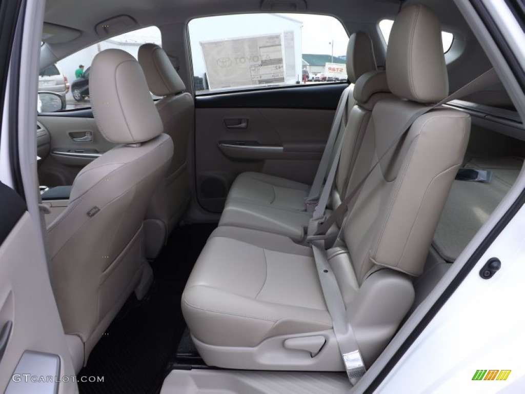 2013 Toyota Prius v Five Hybrid Rear Seat Photo #74566560
