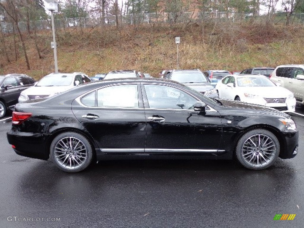 Obsidian Black 2013 Lexus LS 460 F Sport AWD Exterior Photo #74567207