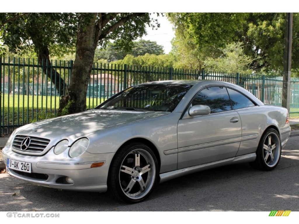 2001 CL 500 - Brilliant Silver Metallic / Charcoal photo #1