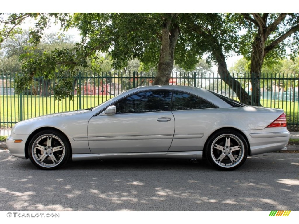 2001 CL 500 - Brilliant Silver Metallic / Charcoal photo #4