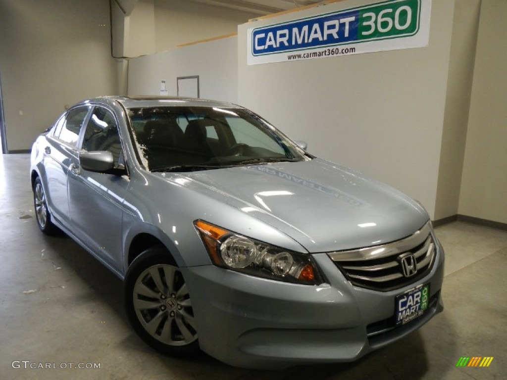 2011 Accord EX Sedan - Celestial Blue Metallic / Black photo #1