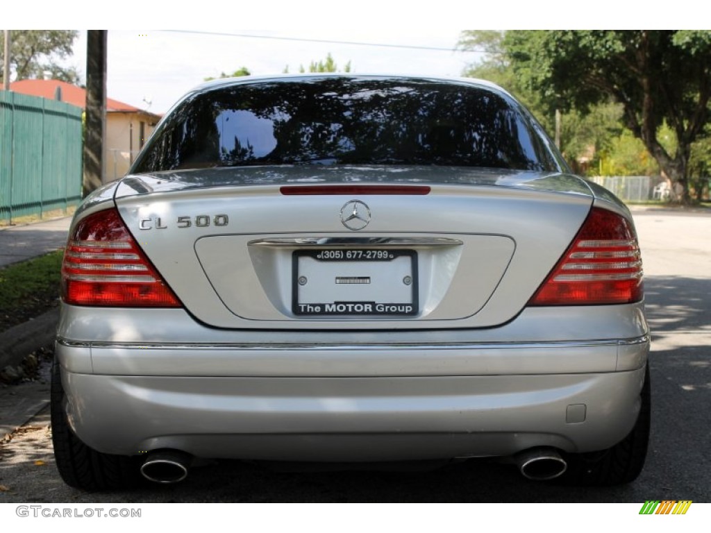 2001 CL 500 - Brilliant Silver Metallic / Charcoal photo #15