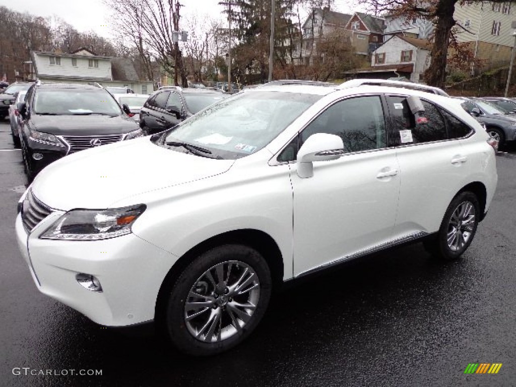 2013 RX 450h AWD - Starfire White Pearl / Black/Ebony Birds Eye Maple photo #8