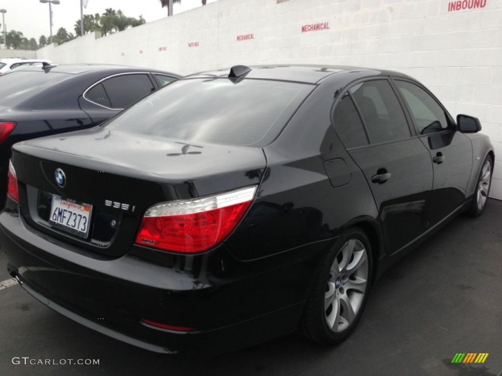 2010 5 Series 535i Sedan - Jet Black / Black photo #1