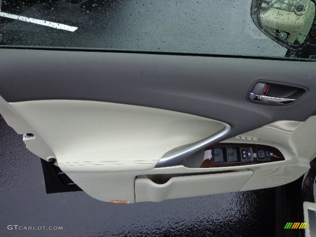 2013 Lexus IS 250 AWD Ecru Door Panel Photo #74571326