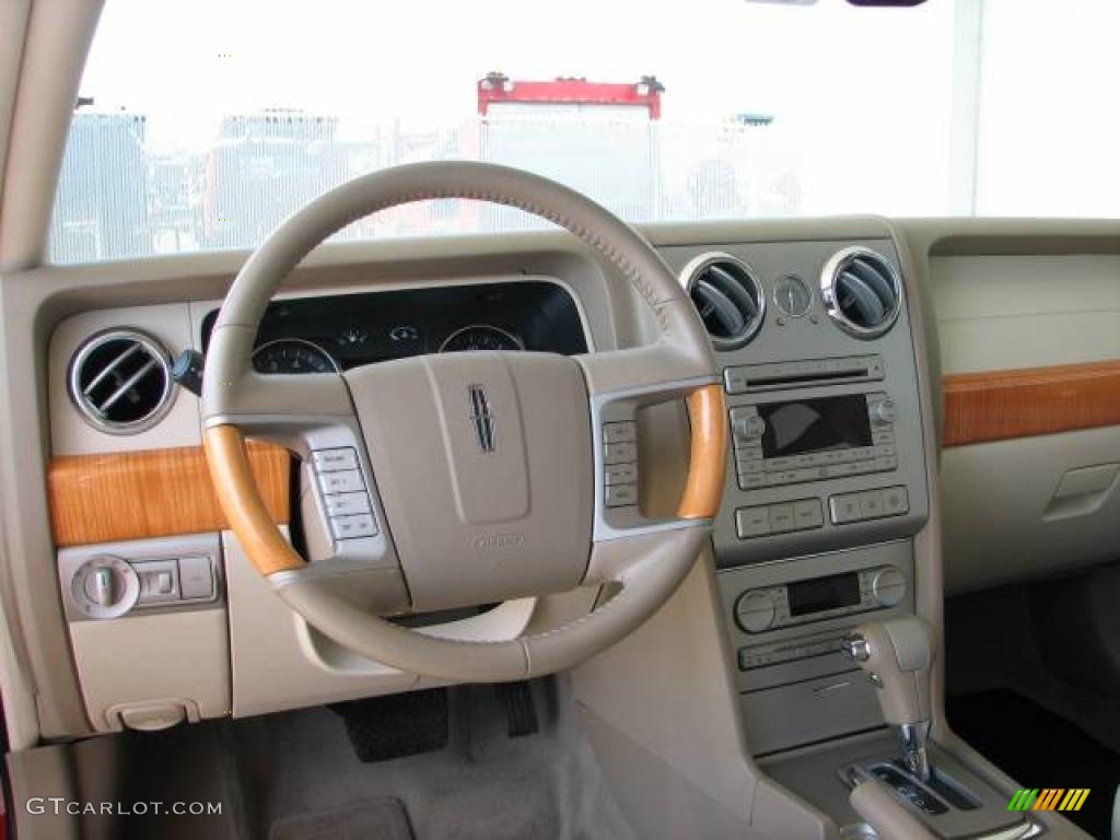 2008 MKZ AWD Sedan - Vivid Red Metallic / Sand photo #7