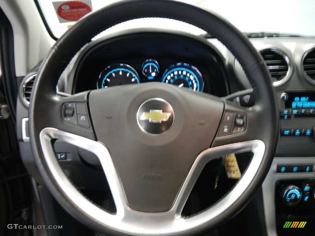 2012 Chevrolet Captiva Sport LTZ AWD Black Steering Wheel Photo #74571899