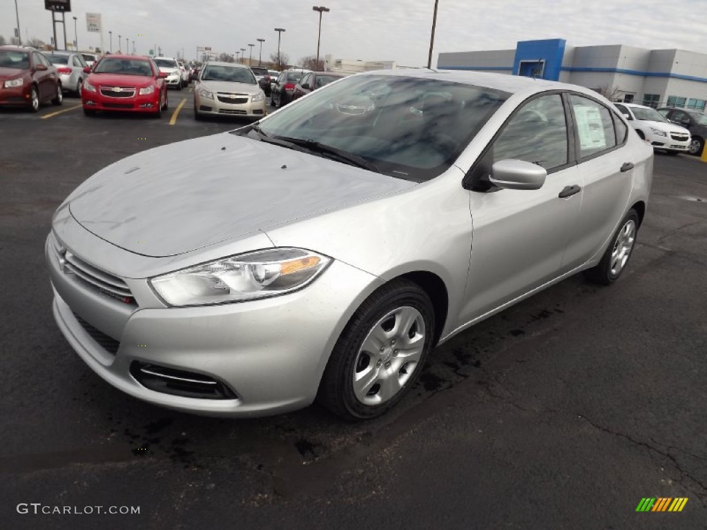 2013 Dart SE - Bright Silver Metallic / Black photo #1