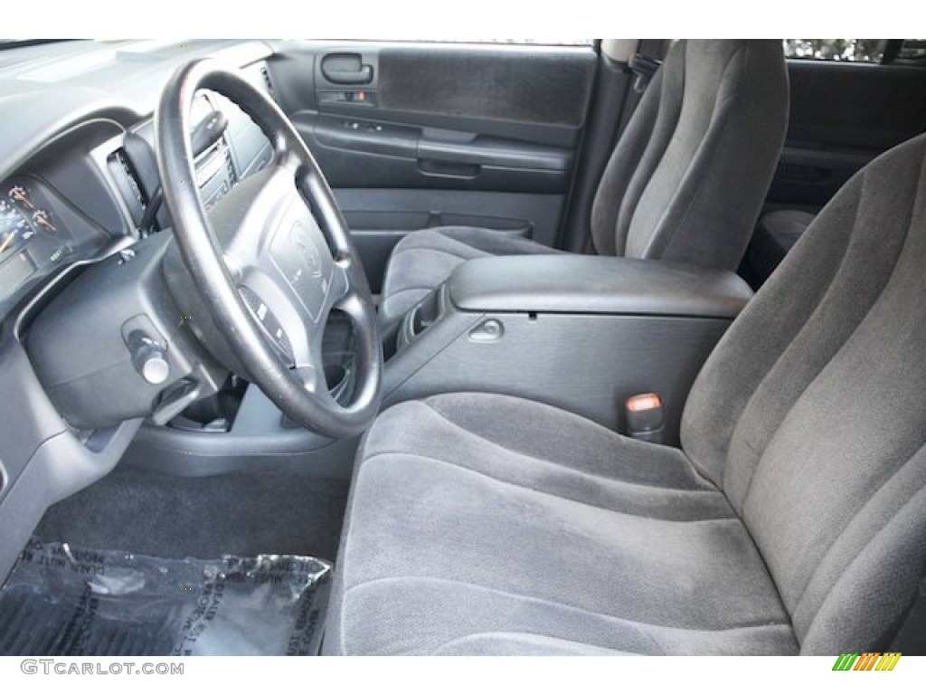Dark Slate Gray Interior 2001 Dodge Dakota SLT Quad Cab Photo #74573840