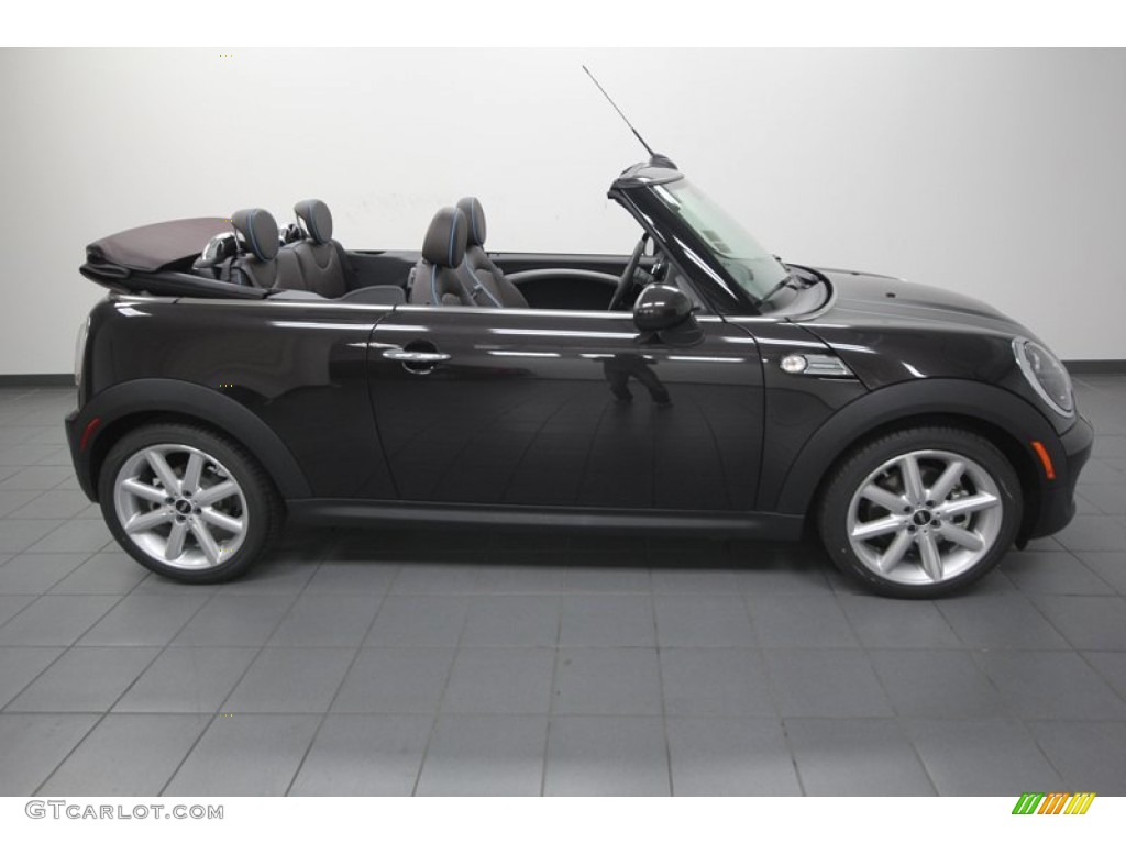 Iced Chocolate Metallic 2013 Mini Cooper S Convertible Highgate Package Exterior Photo #74574873
